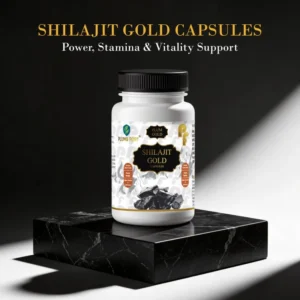 PLUM GOLD Shilajit Gold Capsules 60 count front pack – Plumb Fort